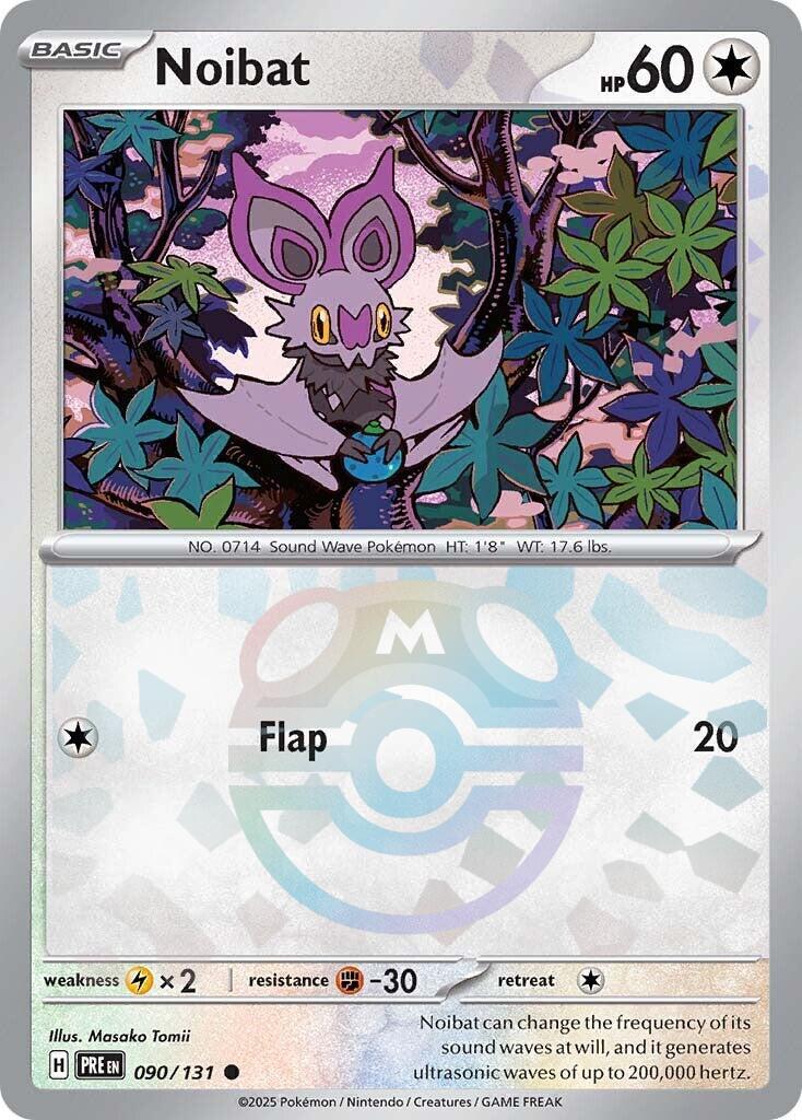 Noibat (090/131) (Master Ball Pattern) [Scarlet & Violet: Prismatic Evolutions] | Card Merchant Takapuna