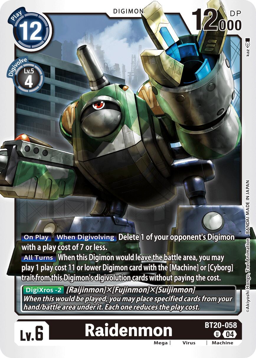 Raidenmon [BT20-058] [Release Special Booster Ver.2.5] | Card Merchant Takapuna