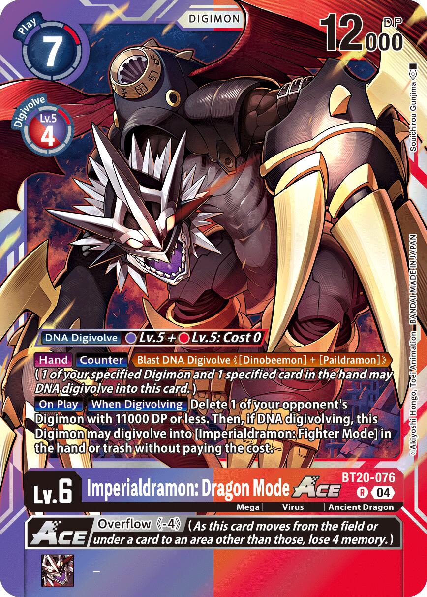 Imperialdramon: Dragon Mode ACE [BT20-076] [Release Special Booster Ver.2.5] | Card Merchant Takapuna