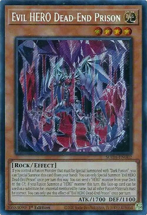 Evil HERO Dead-End Prison [SUDA-EN002] Secret Rare | Card Merchant Takapuna