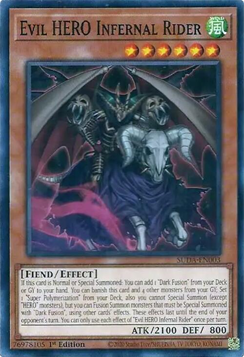 Evil HERO Infernal Rider [SUDA-EN003] Common | Card Merchant Takapuna