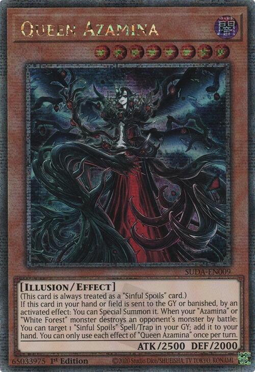 Queen Azamina (Quarter Century Secret Rare) [SUDA-EN009] Quarter Century Secret Rare | Card Merchant Takapuna