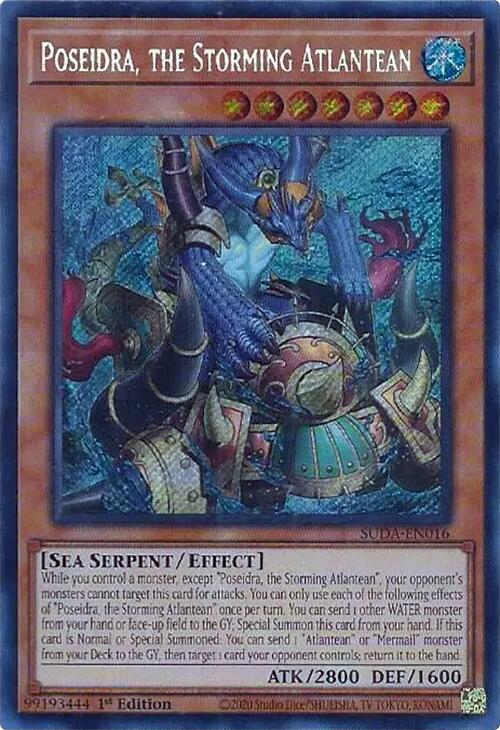Poseidra, the Storming Atlantean [SUDA-EN016] Secret Rare | Card Merchant Takapuna