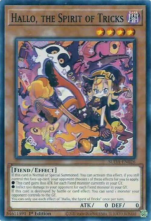 Hallo, the Spirit of Tricks [SUDA-EN026] Common | Card Merchant Takapuna