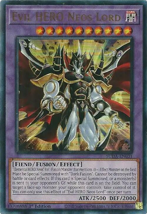 Evil HERO Neos Lord [SUDA-EN031] Ultra Rare | Card Merchant Takapuna