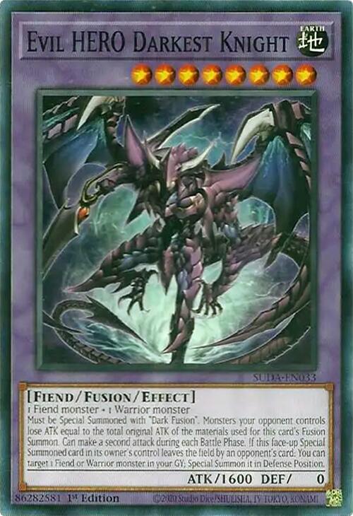 Evil HERO Darkest Knight [SUDA-EN033] Common | Card Merchant Takapuna