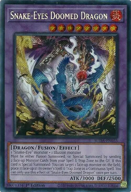 Snake-Eyes Doomed Dragon [SUDA-EN035] Secret Rare | Card Merchant Takapuna