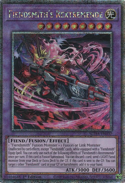 Fiendsmith's Rextremende (Quarter Century Secret Rare) [SUDA-EN037] Quarter Century Secret Rare | Card Merchant Takapuna