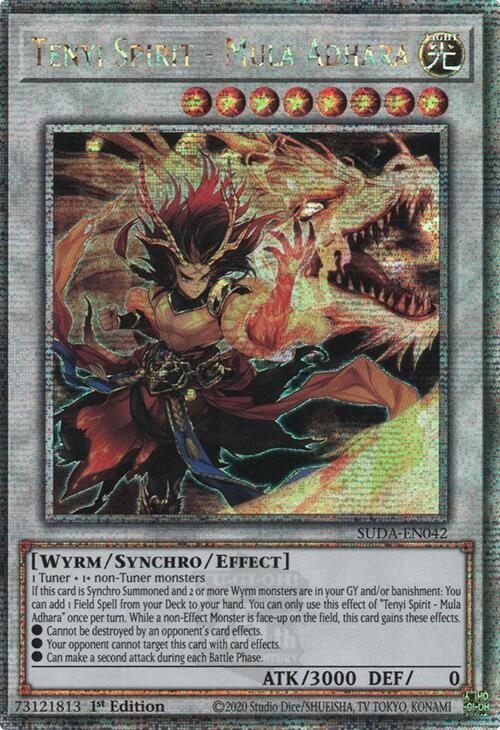 Tenyi Spirit - Mula Adhara (Quarter Century Secret Rare) [SUDA-EN042] Quarter Century Secret Rare | Card Merchant Takapuna