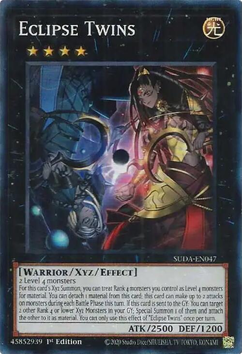 Eclipse Twins [SUDA-EN047] Super Rare | Card Merchant Takapuna