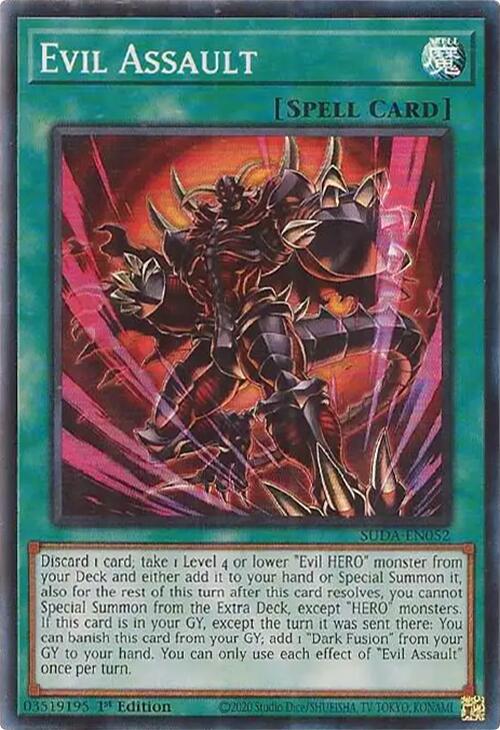 Evil Assault [SUDA-EN052] Super Rare | Card Merchant Takapuna