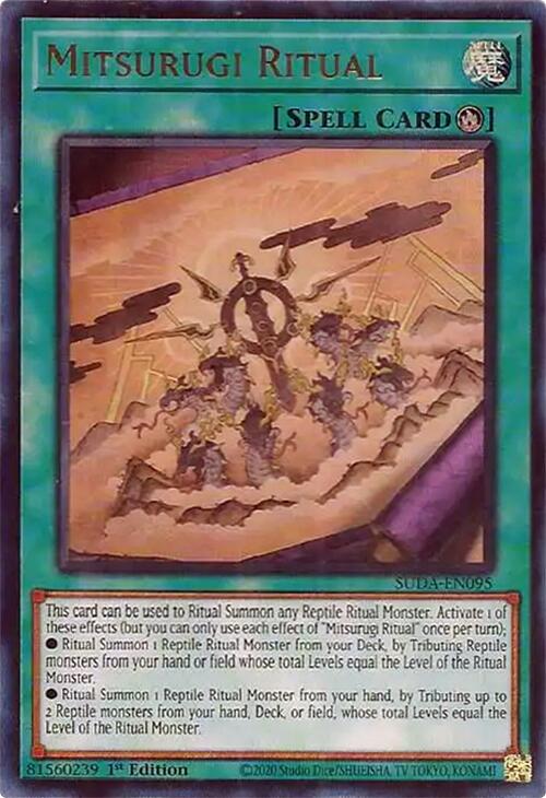 Mitsurugi Ritual [SUDA-EN095] Ultra Rare | Card Merchant Takapuna