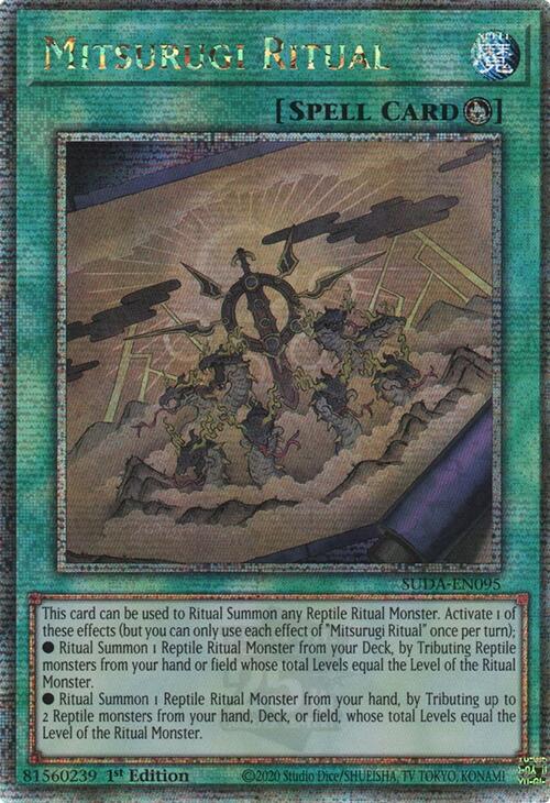 Mitsurugi Ritual (Quarter Century Secret Rare) [SUDA-EN095] Quarter Century Secret Rare | Card Merchant Takapuna