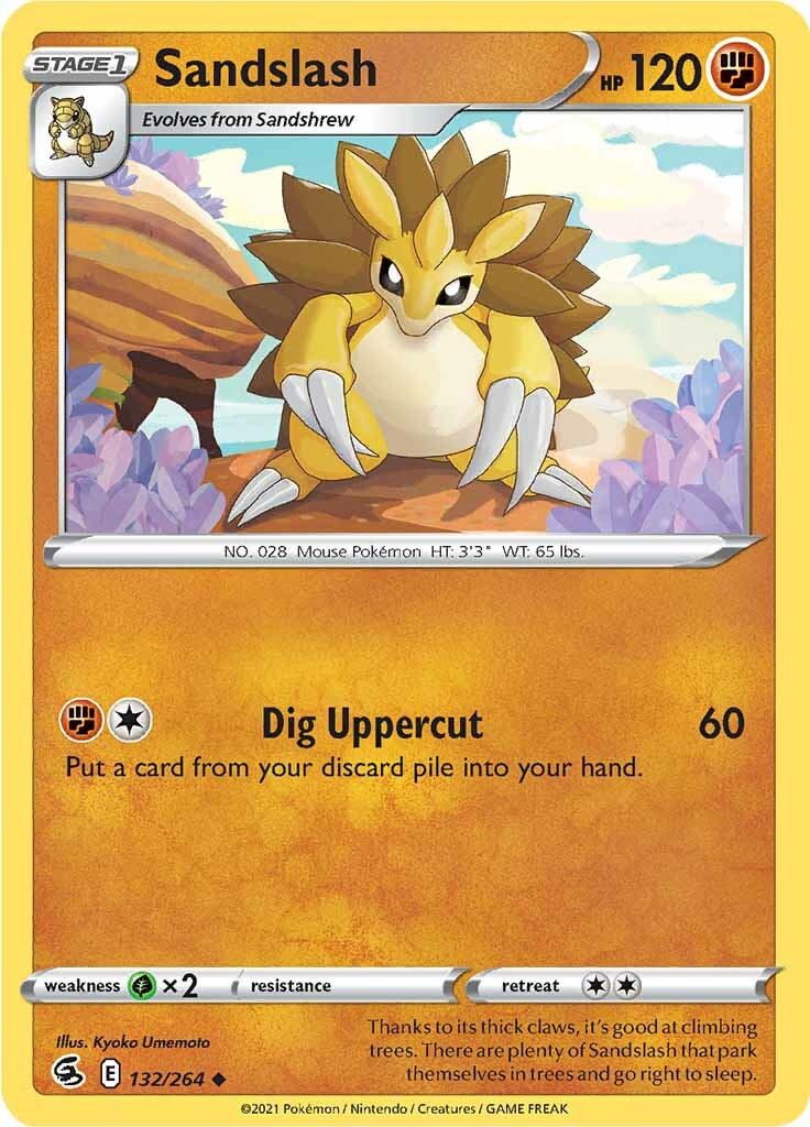 Sandslash (132/264) [Sword & Shield: Fusion Strike] | Card Merchant Takapuna