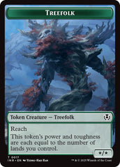 Treefolk // Emblem - Wrenn and Seven Double-Sided Token [Innistrad Remastered Tokens] | Card Merchant Takapuna