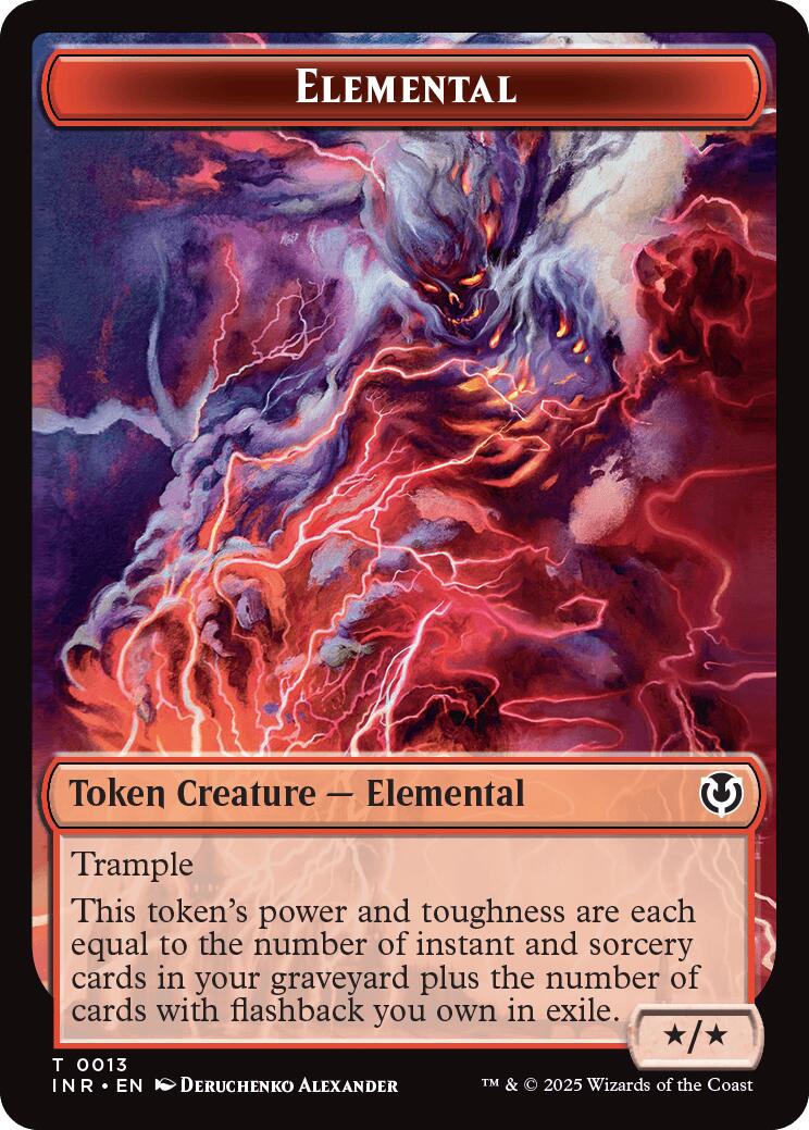 Elemental // Human (0014) Double-Sided Token [Innistrad Remastered Tokens] | Card Merchant Takapuna