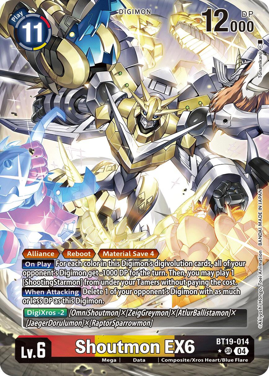 Shoutmon EX6 [BT19-014] (Alternate Art) [Release Special Booster Ver.2.5] | Card Merchant Takapuna