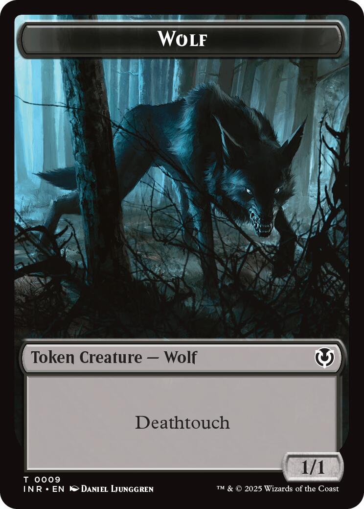 Wolf (0009) // Wolf (0018) Double-Sided Token [Innistrad Remastered Tokens] | Card Merchant Takapuna