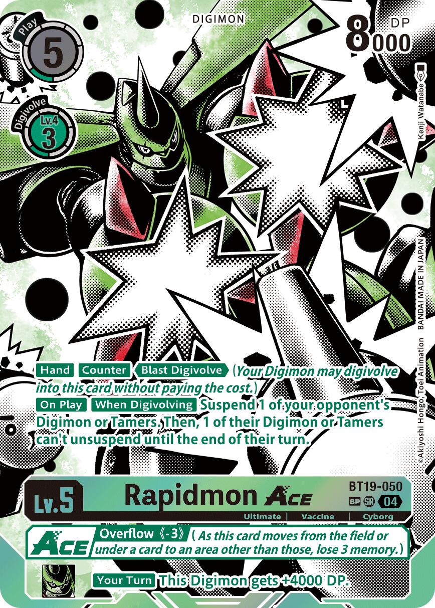 Rapidmon ACE [BT19-050] (Textured) [Release Special Booster Ver.2.5] | Card Merchant Takapuna