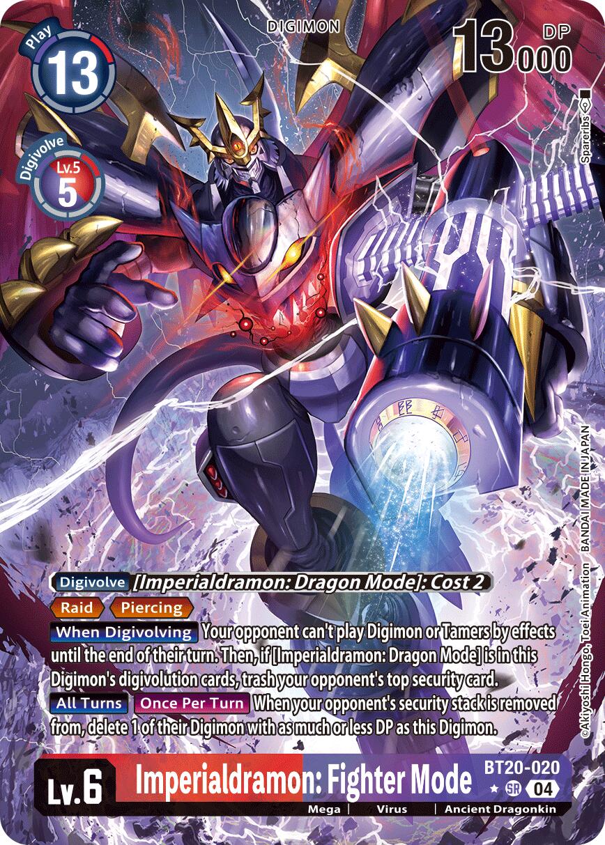 Imperialdramon: Fighter Mode [BT20-020] (Alternate Art) [Release Special Booster Ver.2.5] | Card Merchant Takapuna