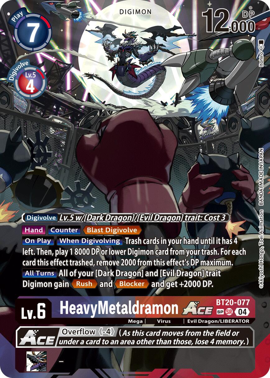 HeavyMetaldramon ACE [BT20-077] (Textured) [Release Special Booster Ver.2.5] | Card Merchant Takapuna