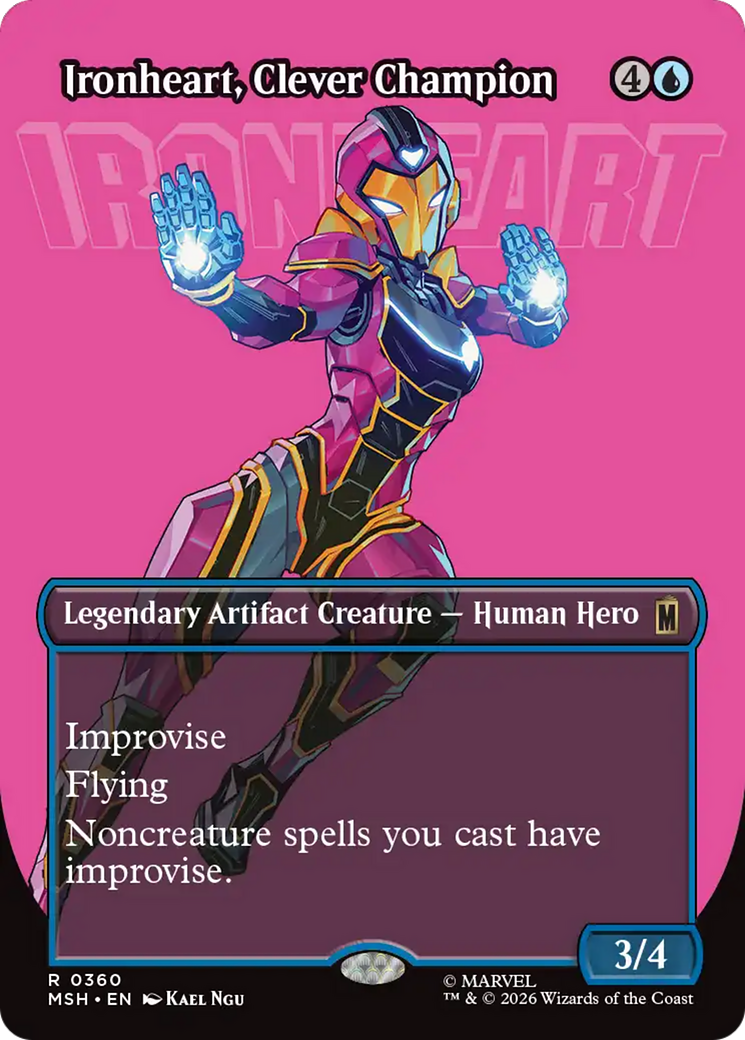 Ironheart, Clever Champion (Borderless) [Marvel Super Heroes] | Card Merchant Takapuna