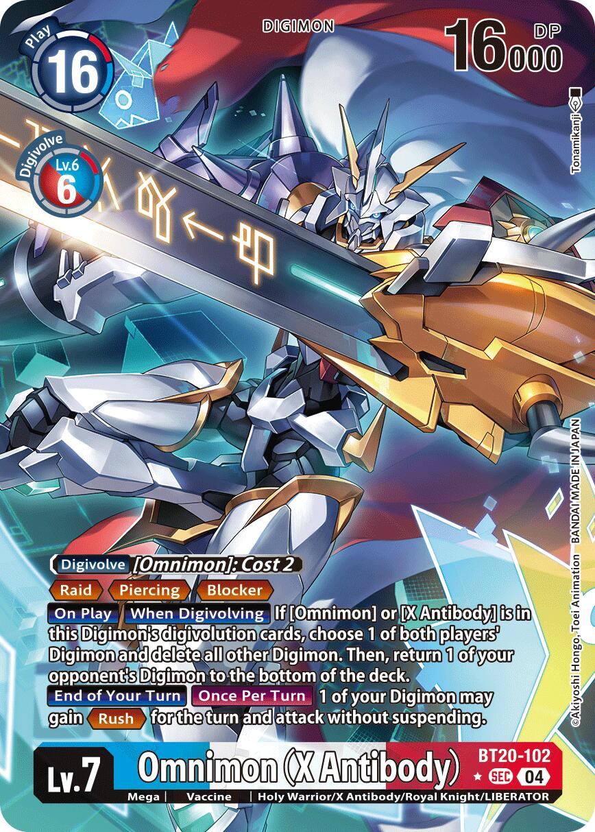 Omnimon [BT20-102] (X Antibody) (Alternate Art) [Release Special Booster Ver.2.5] | Card Merchant Takapuna