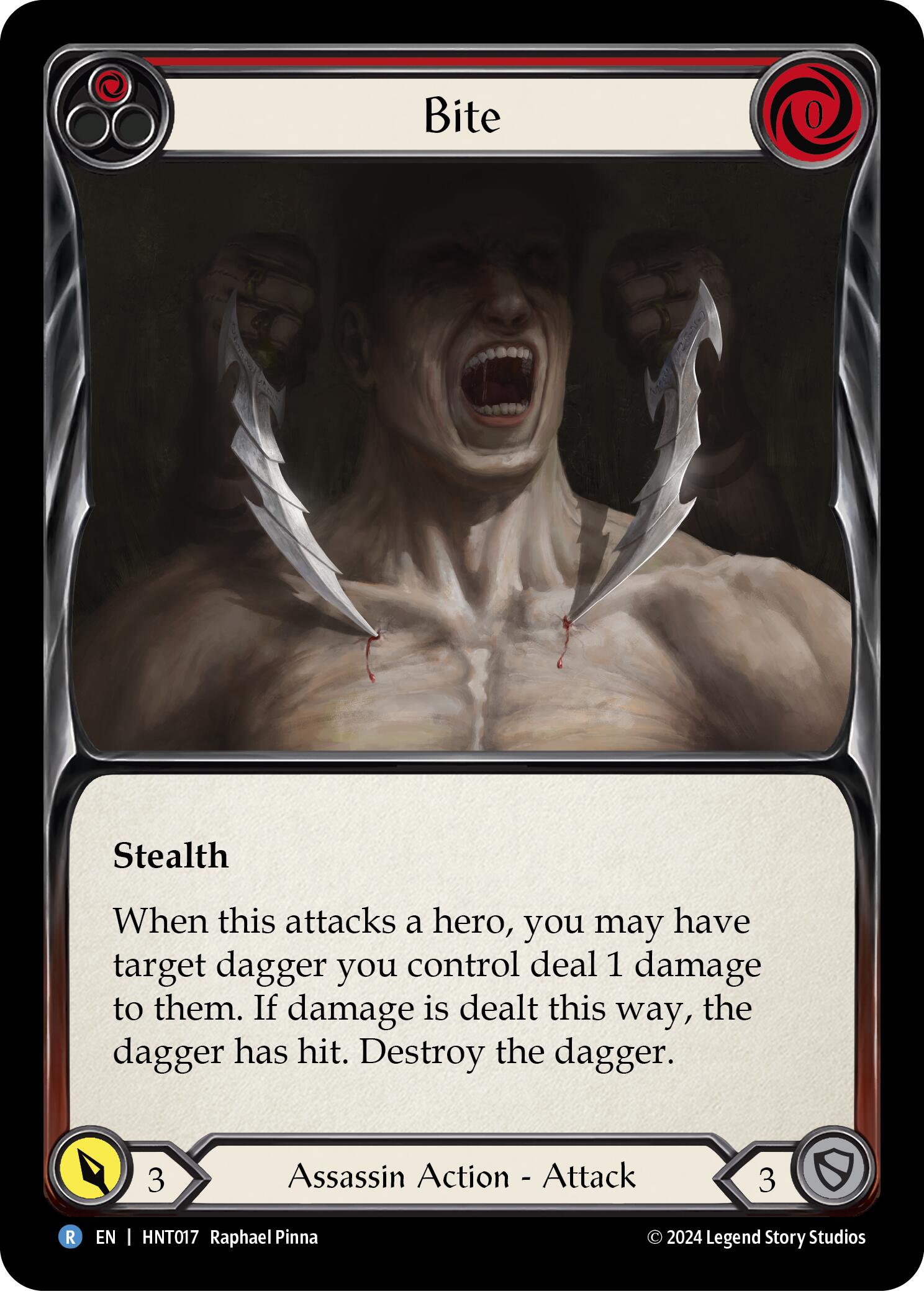 Bite (Red) [HNT017] (The Hunted)  Rainbow Foil | Card Merchant Takapuna