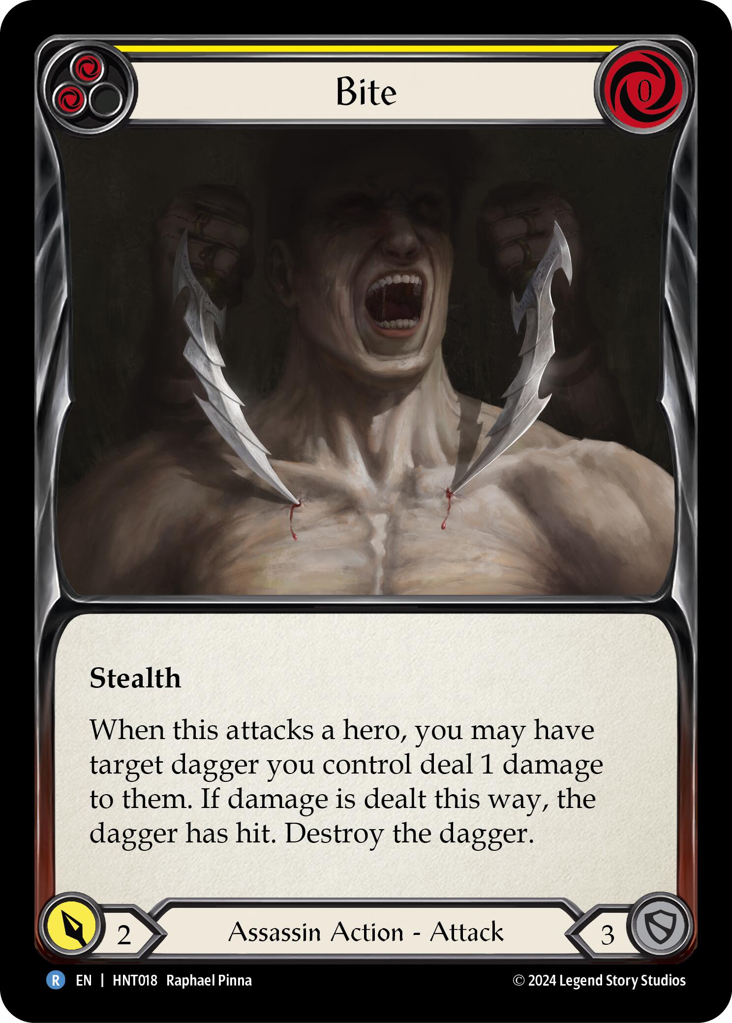 Bite (Yellow) [HNT018] (The Hunted) | Card Merchant Takapuna