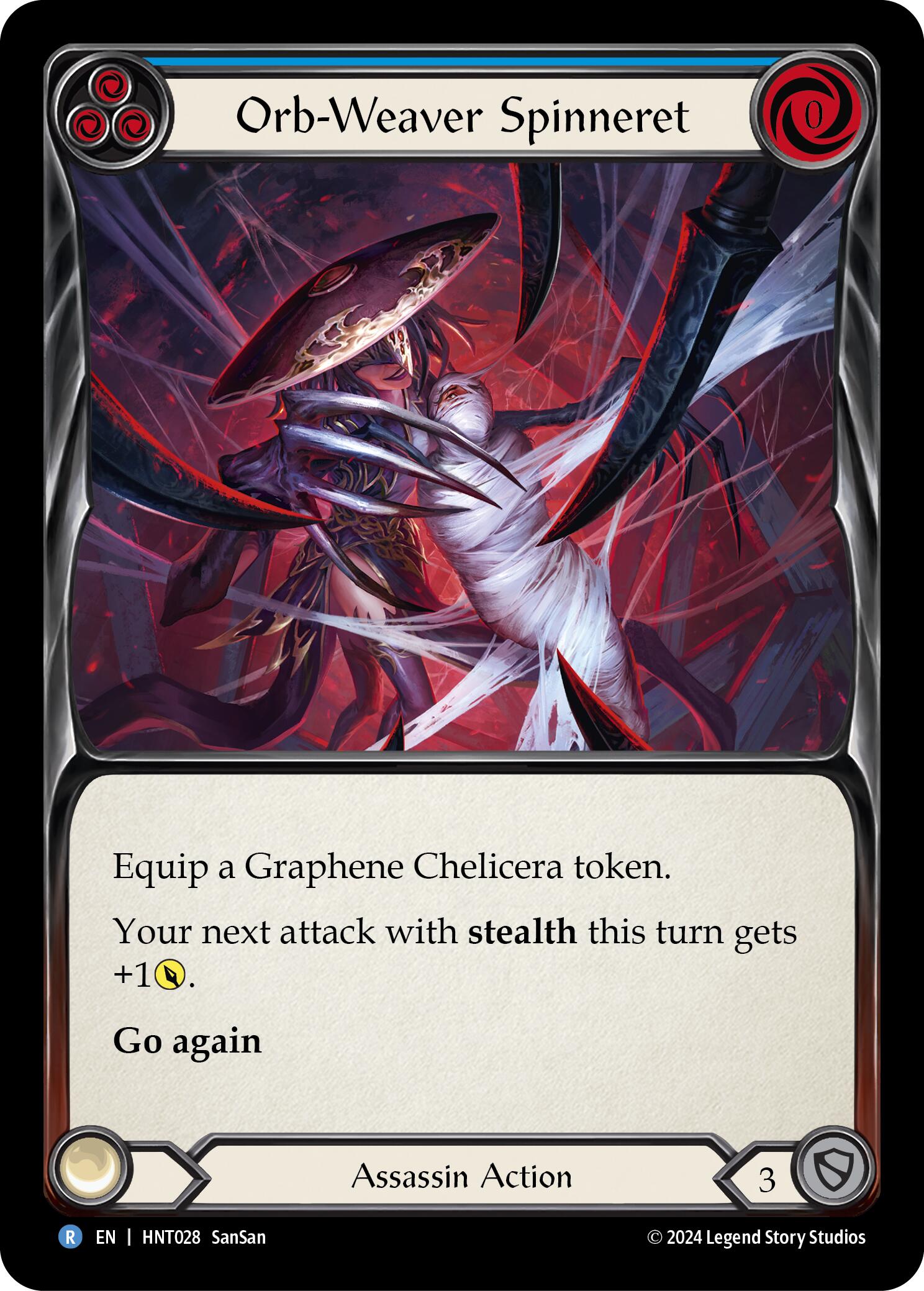 Orb-Weaver Spinneret (Blue) [HNT028] (The Hunted) | Card Merchant Takapuna