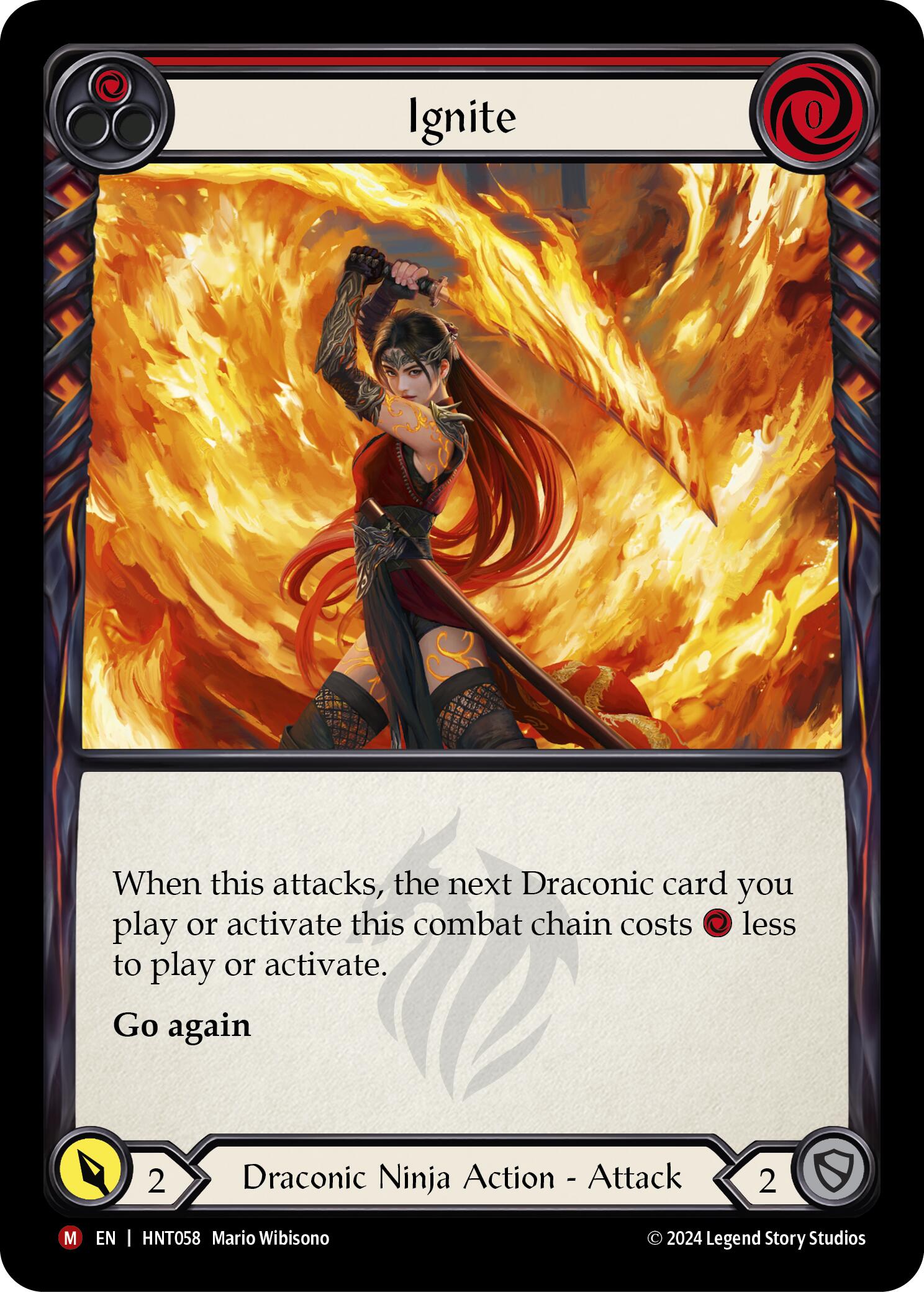 Ignite [HNT058] (The Hunted)  Rainbow Foil | Card Merchant Takapuna