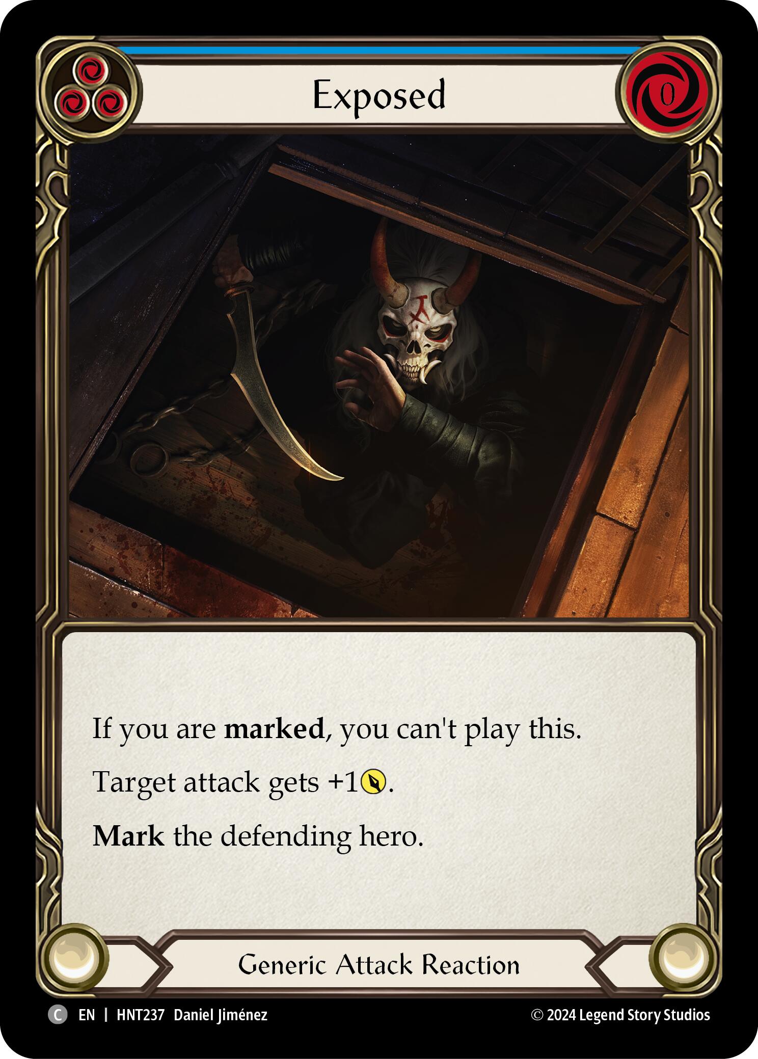 Exposed (Blue) [HNT237] (The Hunted) | Card Merchant Takapuna