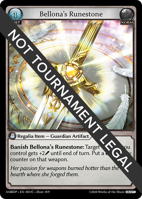 Bellona's Runestone (003) [Mortal Ambition Draft Pack] | Card Merchant Takapuna