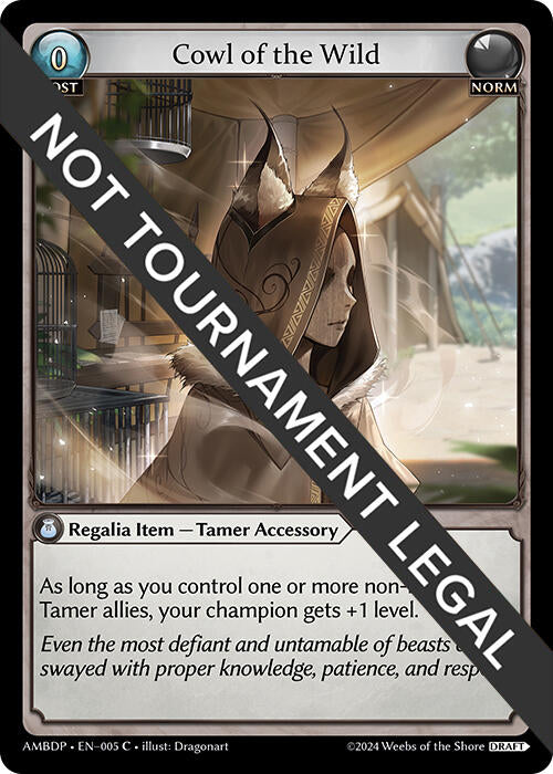 Cowl of the Wild (005) [Mortal Ambition Draft Pack] | Card Merchant Takapuna