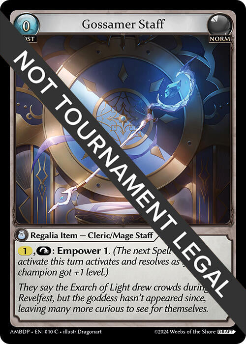 Gossamer Staff (010) [Mortal Ambition Draft Pack] | Card Merchant Takapuna