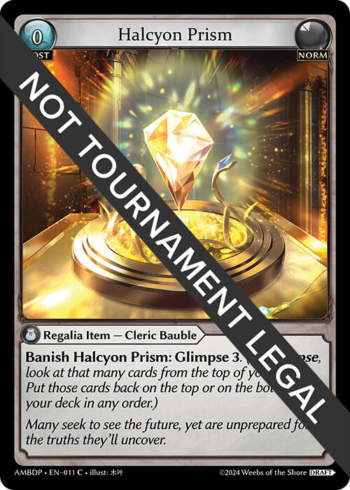 mtg not tournament legal cards Halcyon Prism (011) [Mortal Ambition Draft Pack] – Card Merchant Takapuna