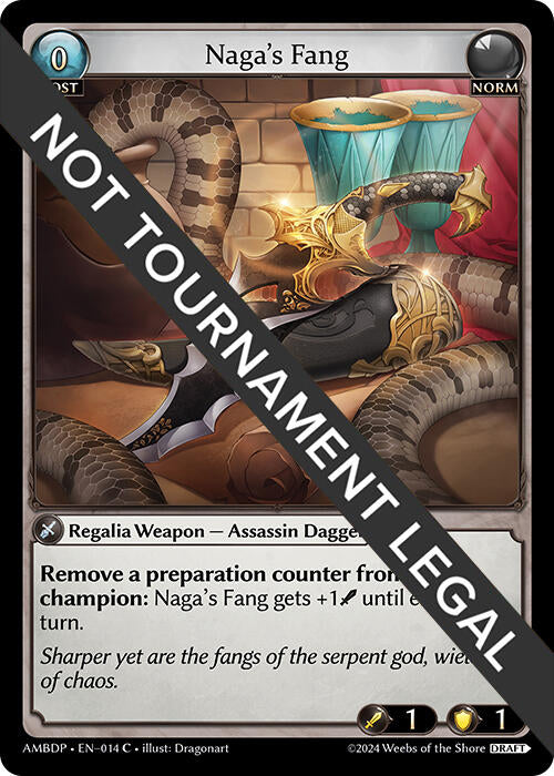 Naga's Fang (014) [Mortal Ambition Draft Pack] | Card Merchant Takapuna