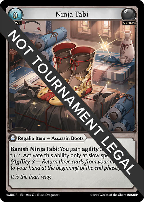 Ninja Tabi (015) [Mortal Ambition Draft Pack] | Card Merchant Takapuna
