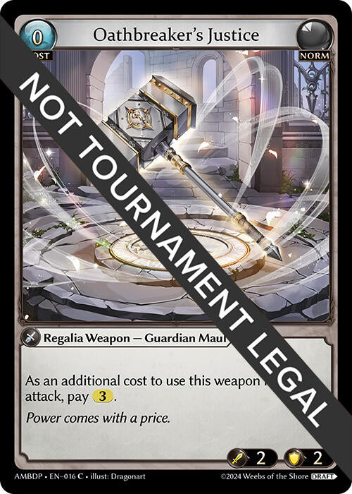 Oathbreaker's Justice (016) [Mortal Ambition Draft Pack] | Card Merchant Takapuna