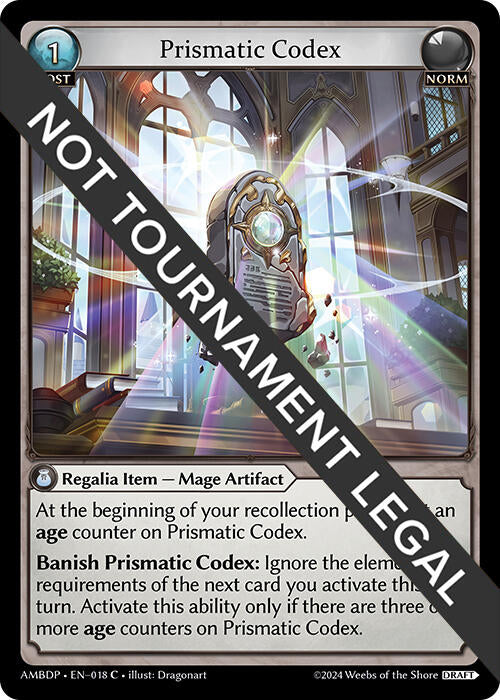 Prismatic Codex (018) [Mortal Ambition Draft Pack] | Card Merchant Takapuna