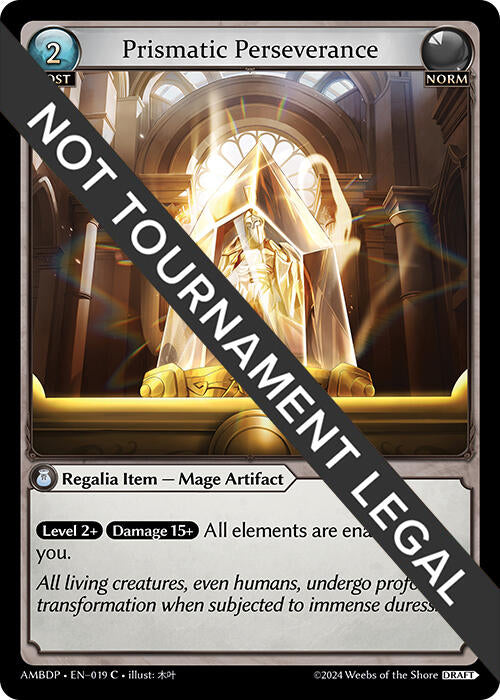 Prismatic Perseverance (019) [Mortal Ambition Draft Pack] | Card Merchant Takapuna