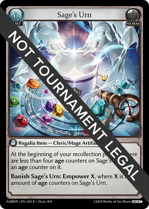 Sage's Urn (021) [Mortal Ambition Draft Pack] | Card Merchant Takapuna