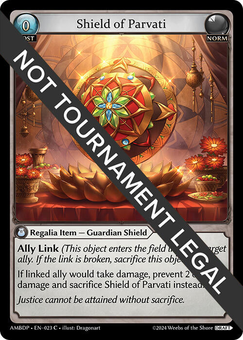 Shield of Parvati (023) [Mortal Ambition Draft Pack] | Card Merchant Takapuna