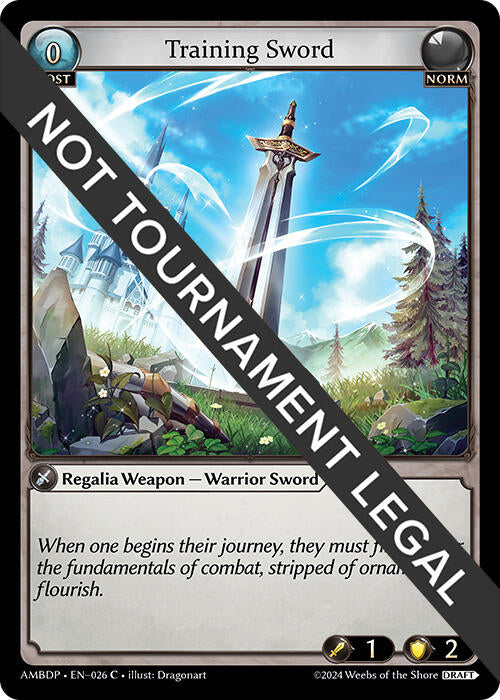 Training Sword (026) [Mortal Ambition Draft Pack] | Card Merchant Takapuna