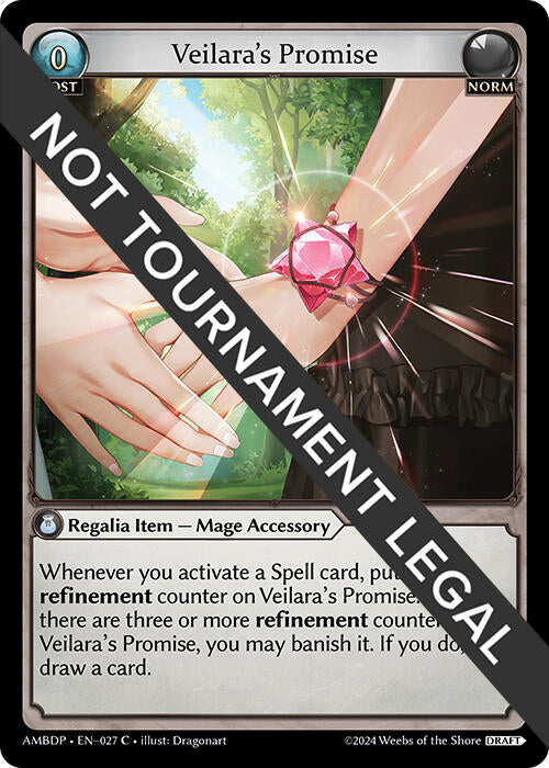 Veilara's Promise (027) [Mortal Ambition Draft Pack] | Card Merchant Takapuna
