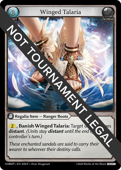 Winged Talaria (028) [Mortal Ambition Draft Pack] | Card Merchant Takapuna