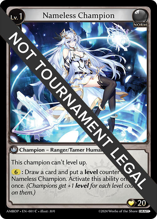 Nameless Champion (Ranger/Tamer) (001) [Mortal Ambition Draft Pack] | Card Merchant Takapuna