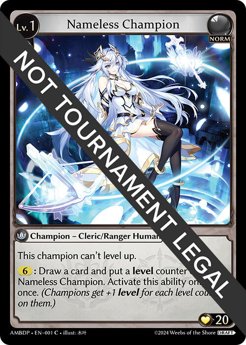 Nameless Champion (Cleric/Ranger) (001) [Mortal Ambition Draft Pack] | Card Merchant Takapuna