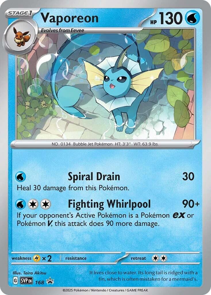 Vaporeon (SVP168) [Scarlet & Violet: Black Star Promos] | Card Merchant Takapuna