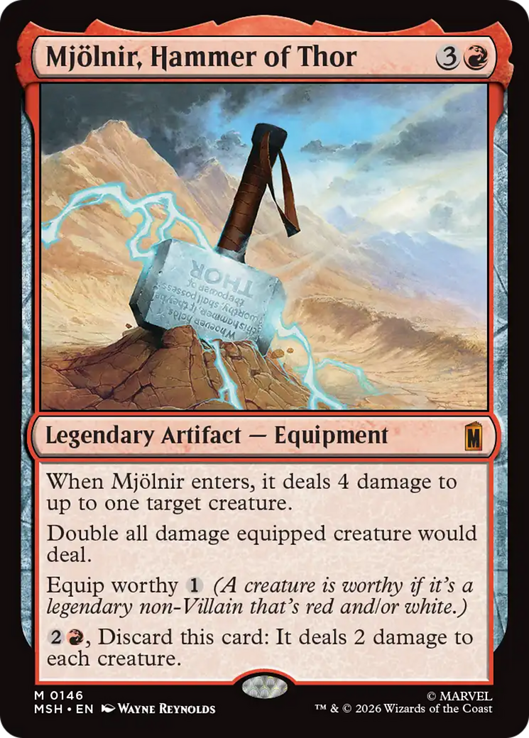 Mjolnir, Hammer of Thor [Marvel Super Heroes] | Card Merchant Takapuna